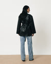 Black Padded Leather Jacket