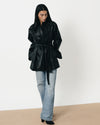 Black Padded Leather Jacket