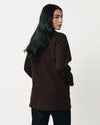 Classic Wool Jacket-Reddish Chocolate Brown