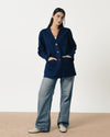Classic Wool Jacket-Cobalt Blue