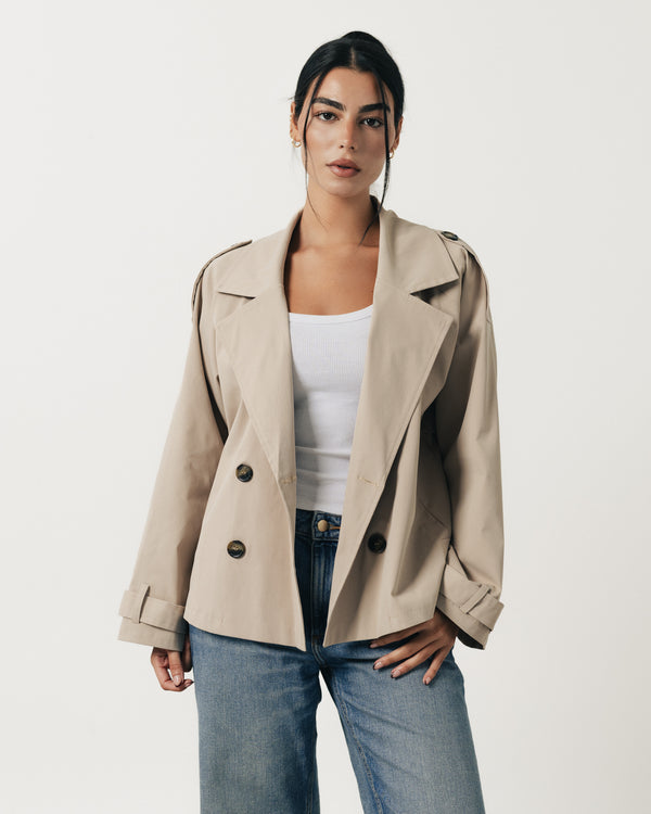 Soft Padded Trench Coat