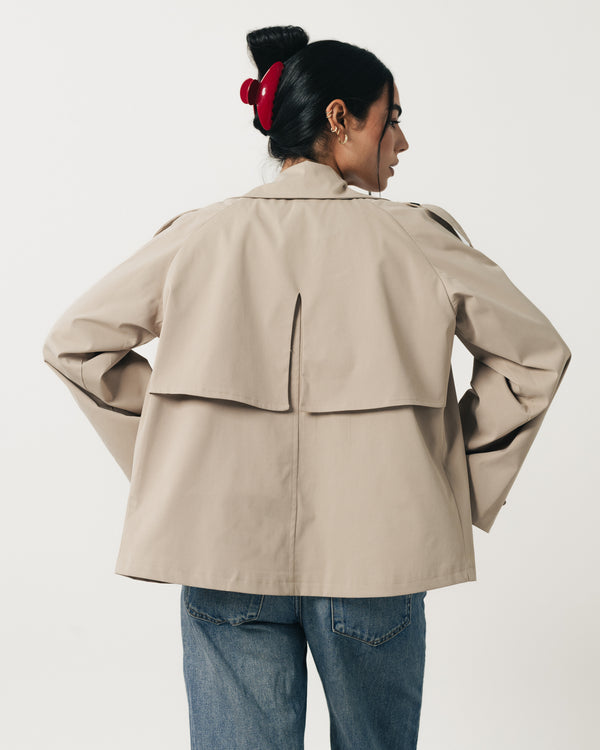 Soft Padded Trench Coat