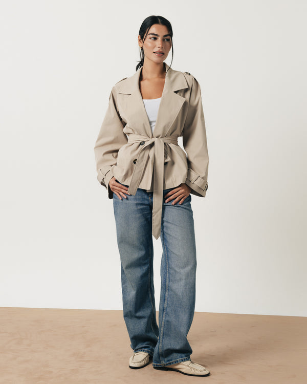 Soft Padded Trench Coat