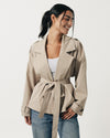 Soft Padded Trench Coat