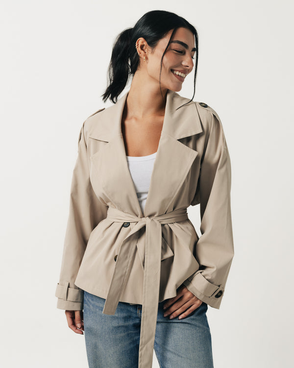 Soft Padded Trench Coat