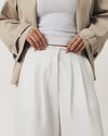 White Classic Pants