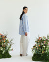 The Boss flora Embroidered shirt - Sky gold