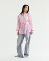  Luna Wrap Shirt - Dusty Rose