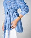 Luna Wrap Shirt - Sky blue