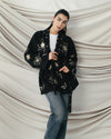 The Midnight Galaxy Embroidered Warp Jacket ( winter Edition )