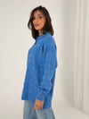 Self Love Cable Sweater - Blue