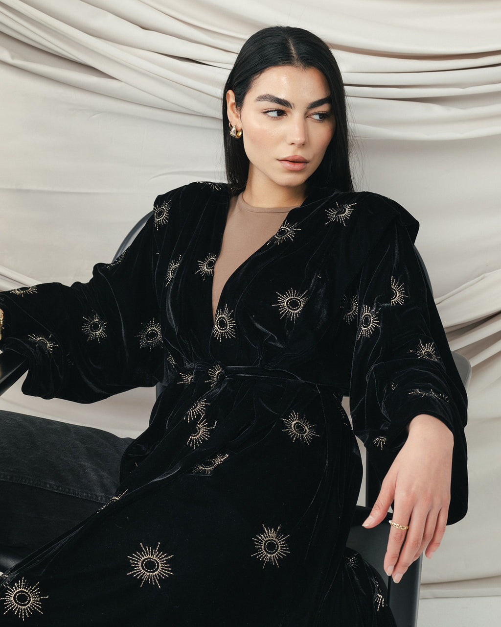 Velvet Royal Aton in Black