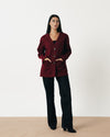 Classic Wool Jacket-Dark Cherry
