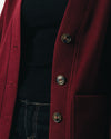 Classic Wool Jacket-Dark Cherry