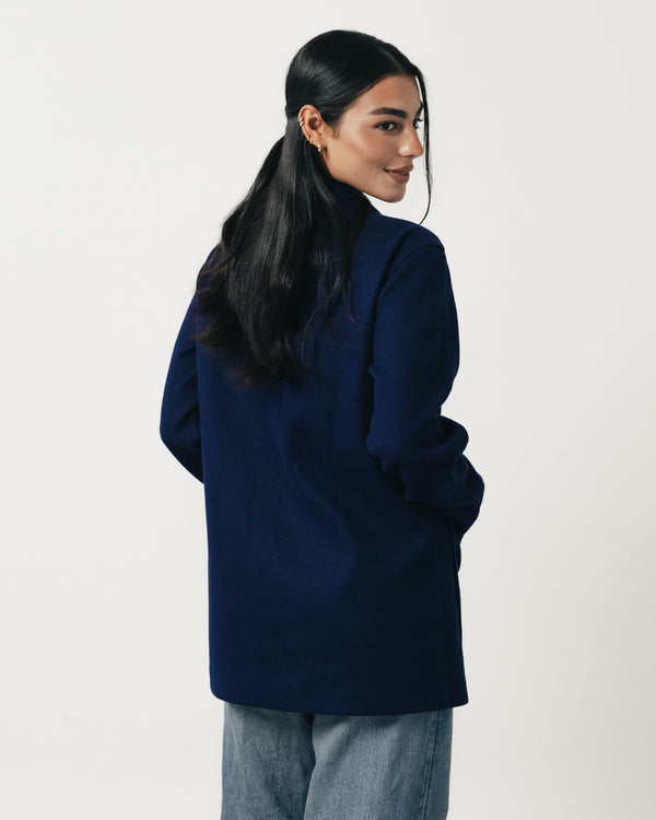 Classic Wool Jacket-Cobalt Blue