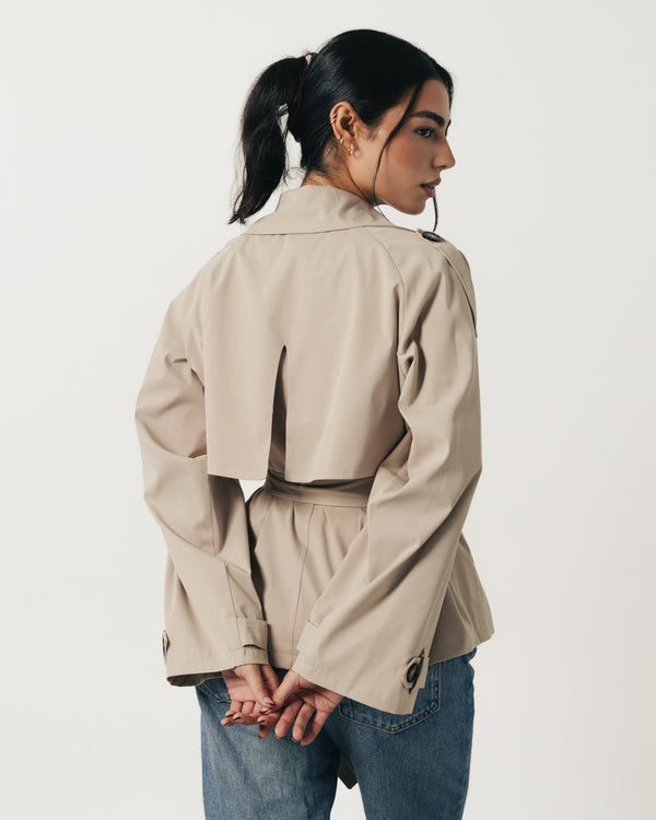 Soft Padded Trench Coat