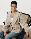 Soft Padded Trench Coat
