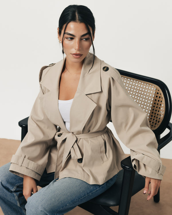 Soft Padded Trench Coat