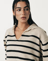 Striped Polo Sweater