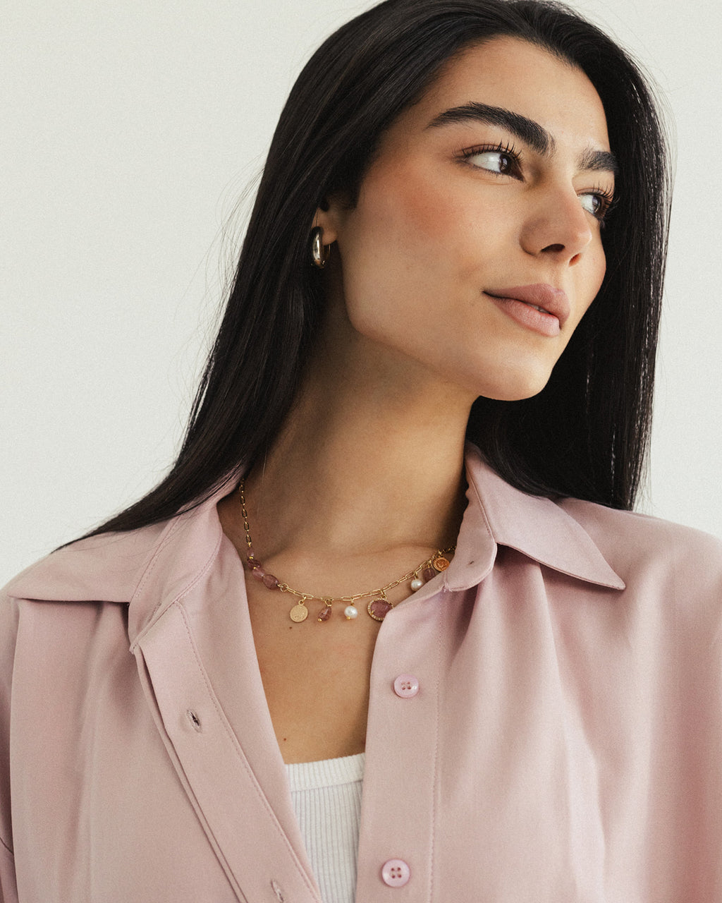 Cotton Petal Blouse - Rose water Limited