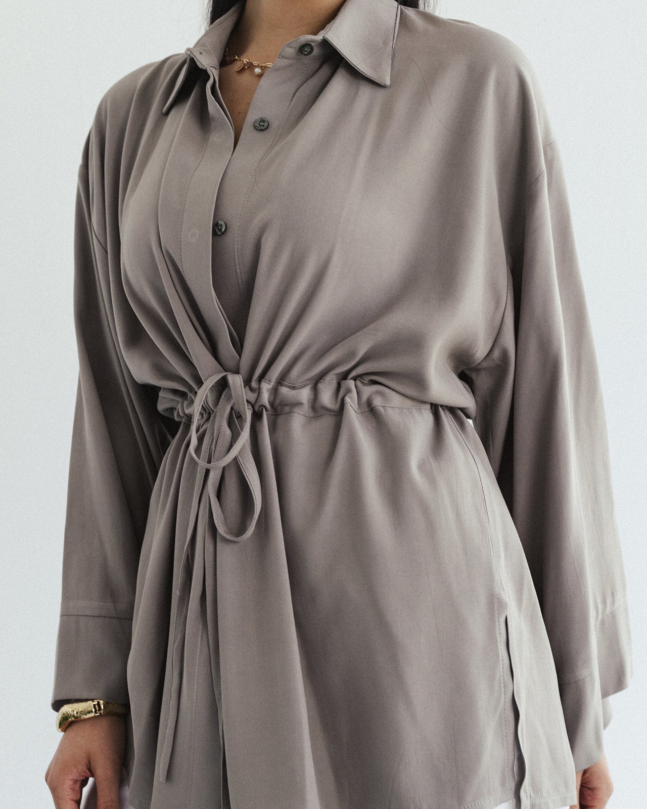 Cotton Petal Blouse - Stone mist Limited