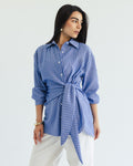 Luna Wrap Shirt - Sky blue