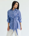 Luna Wrap Shirt - Sky blue