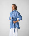 Luna Wrap Shirt - Sky blue