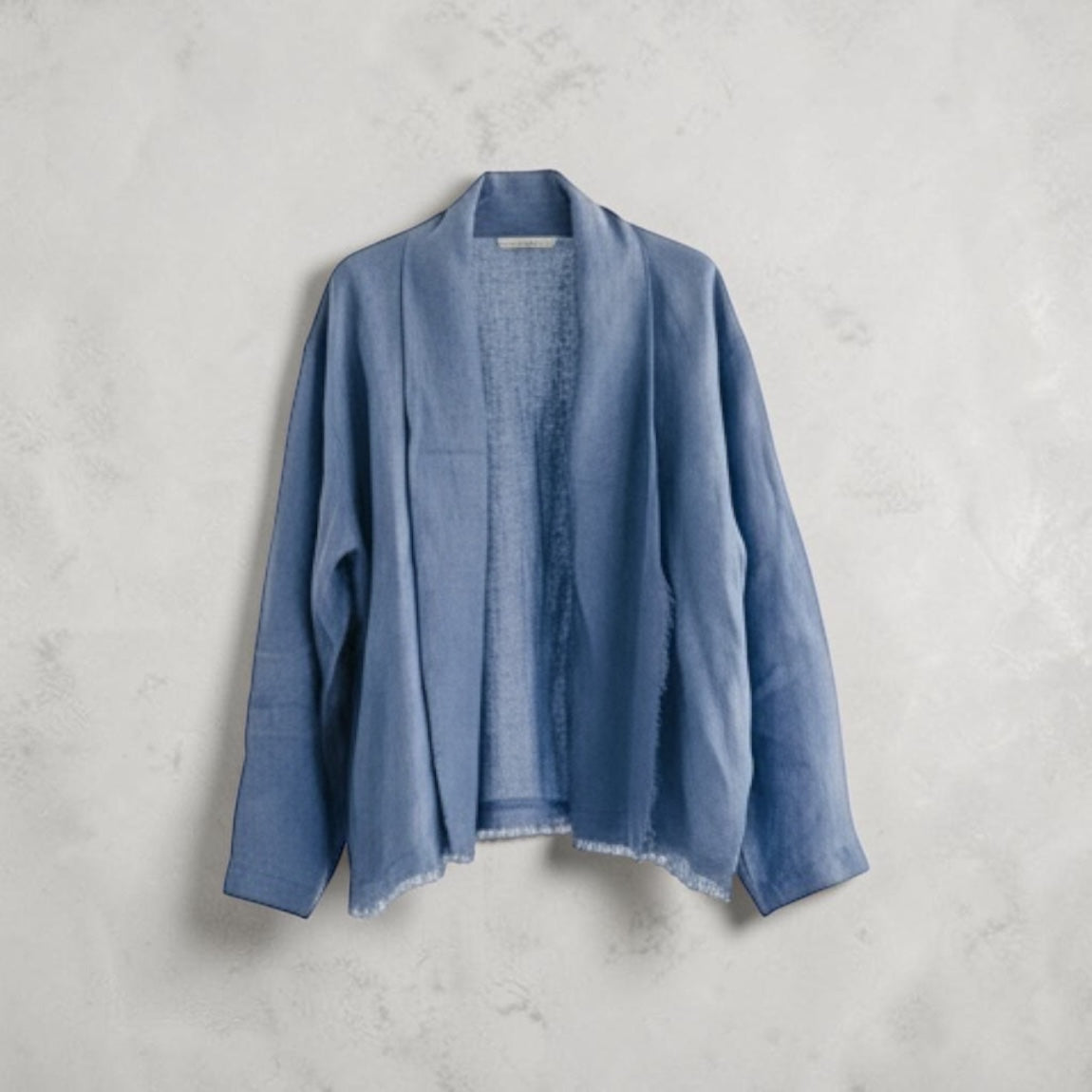 Linen muse mid Kimono - sky Blue