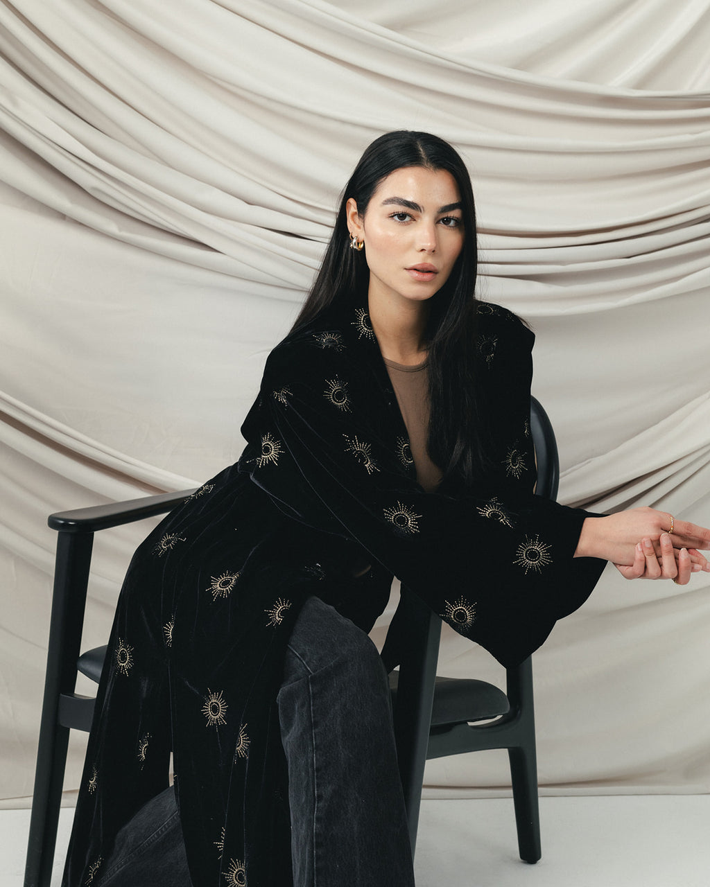 Velvet Royal Aton in Black