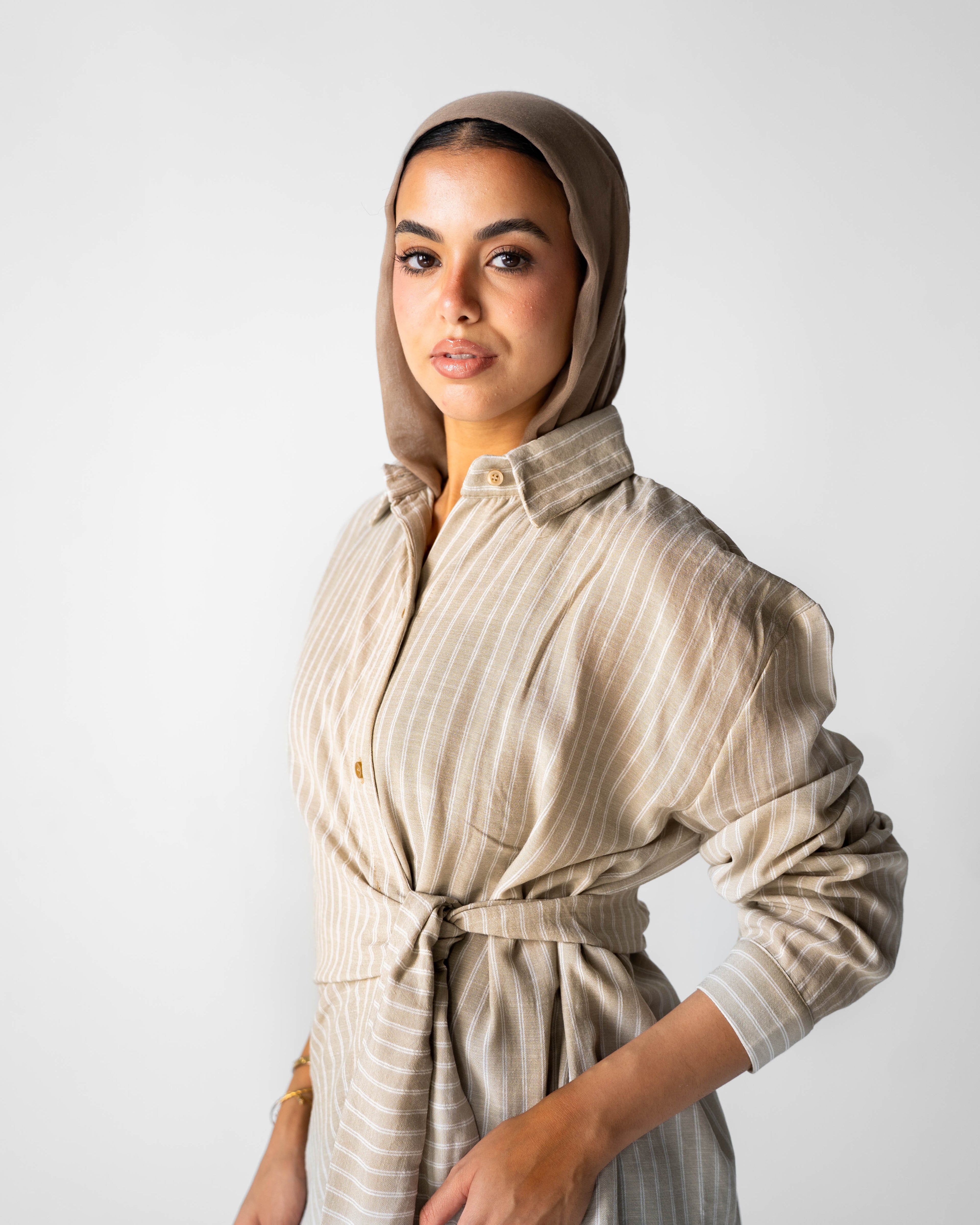 Luna Wrap Shirt - Sand Shell