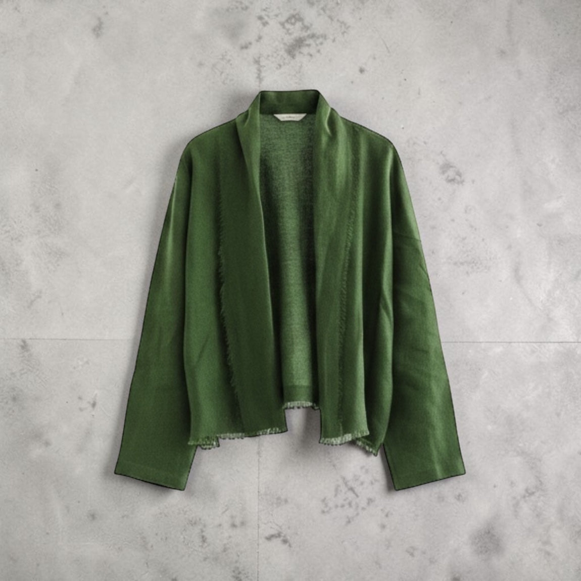 Linen muse mid Kimono - Olive Green