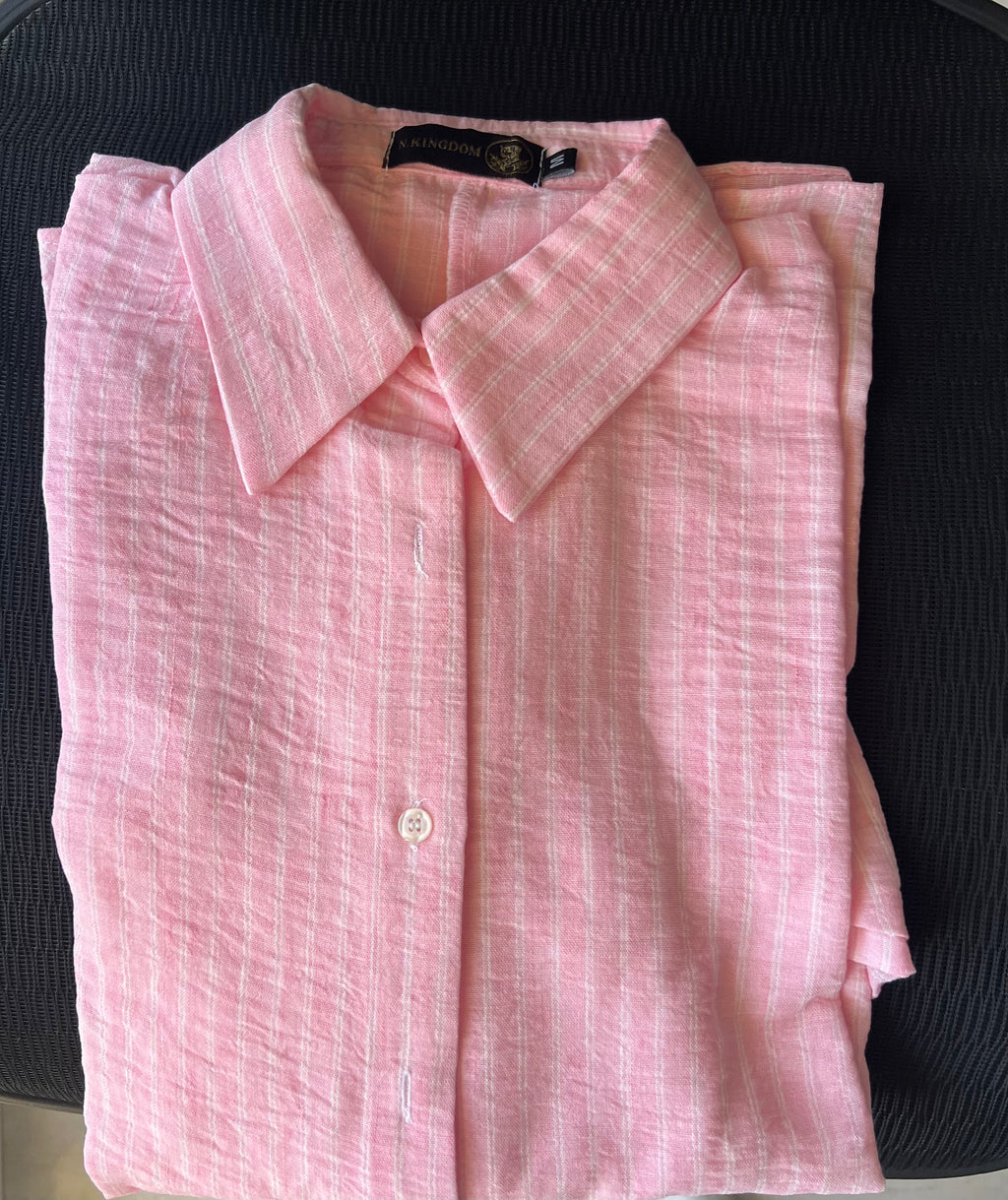 ‏ Luna Wrap Shirt - Dusty Rose (OUTLET )