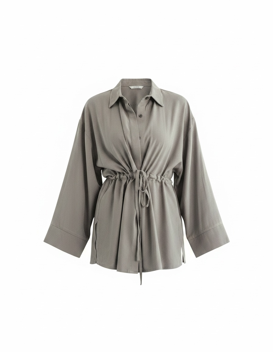 Cotton Petal Blouse - Stone mist Limited