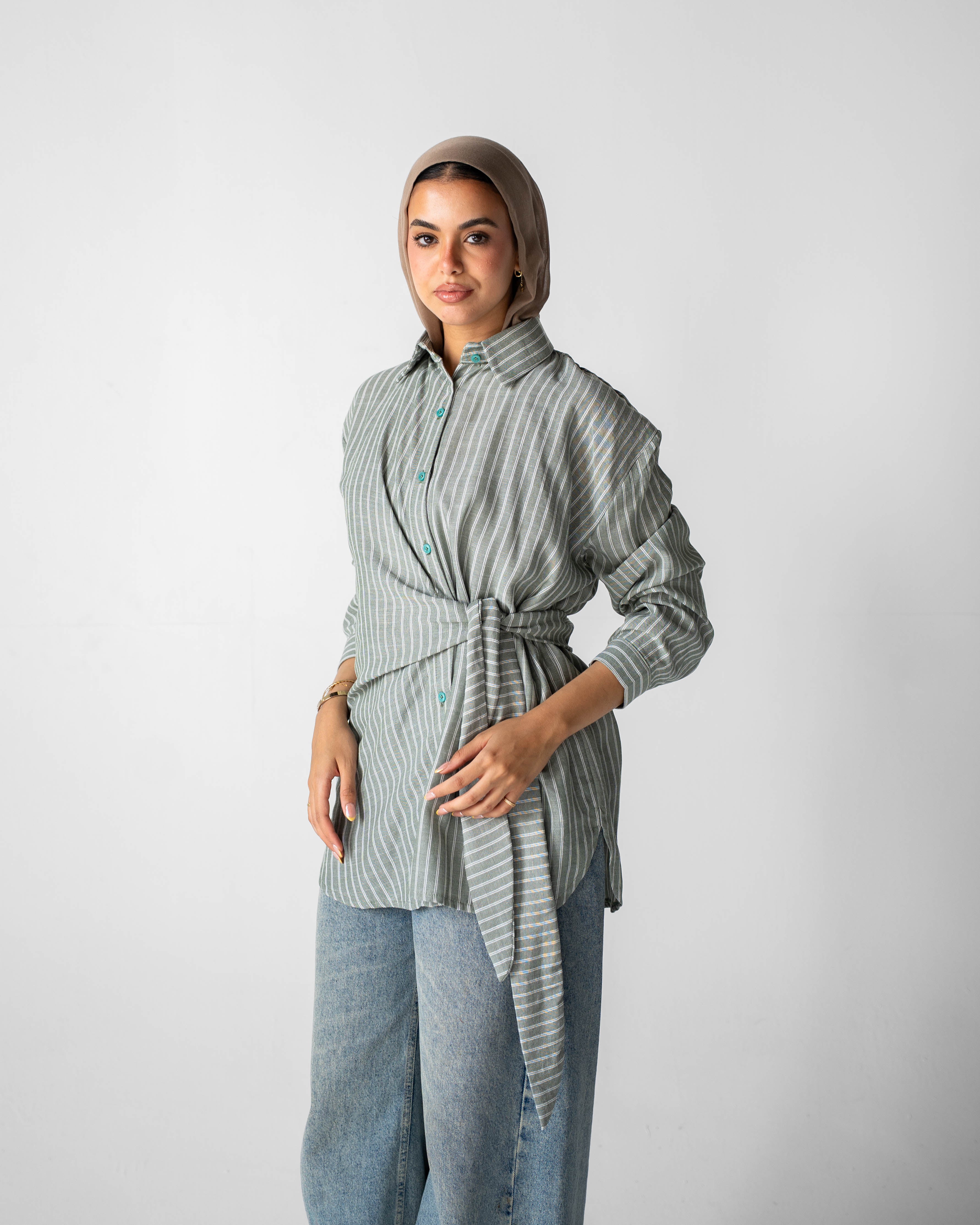 Luna Wrap Shirt - Olive