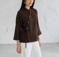 Side Tie Button Shirt