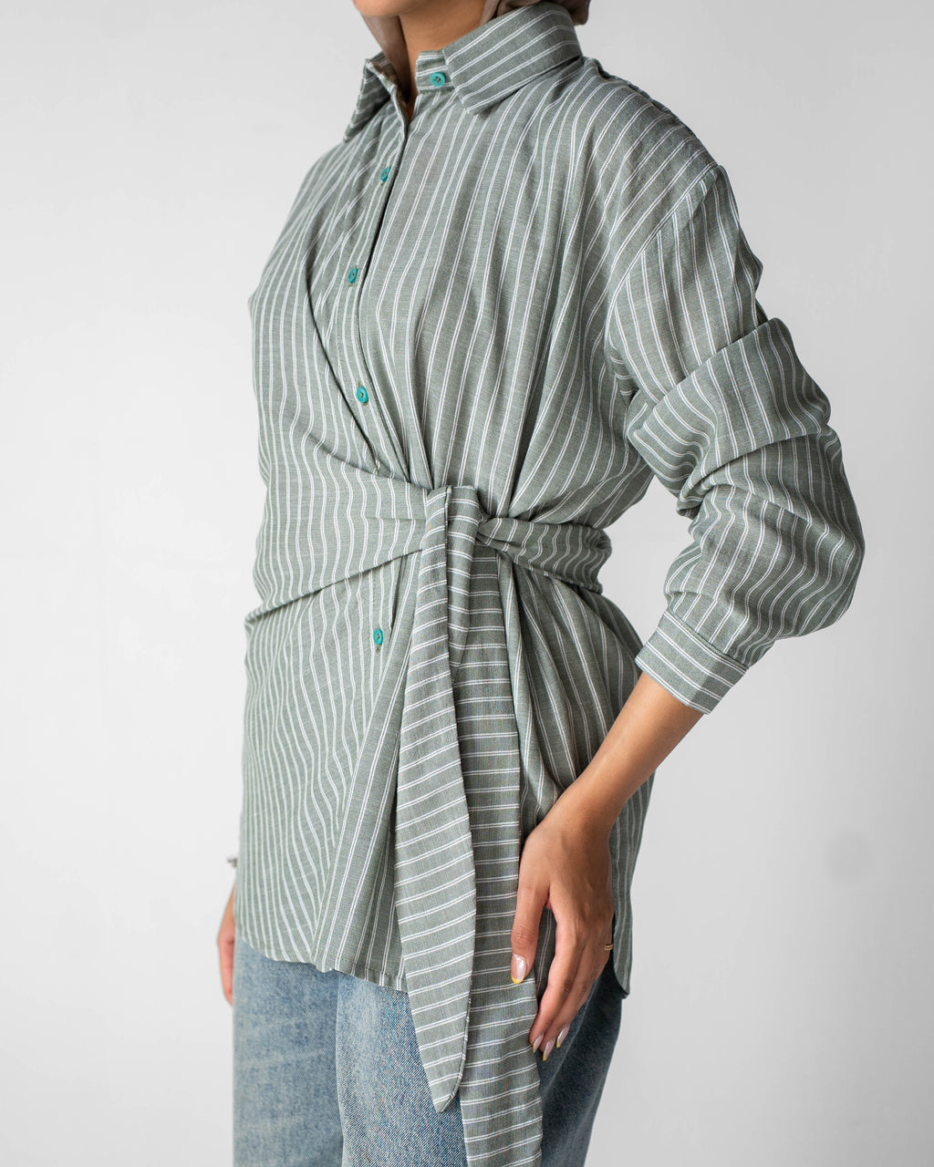 Luna Wrap Shirt - Olive