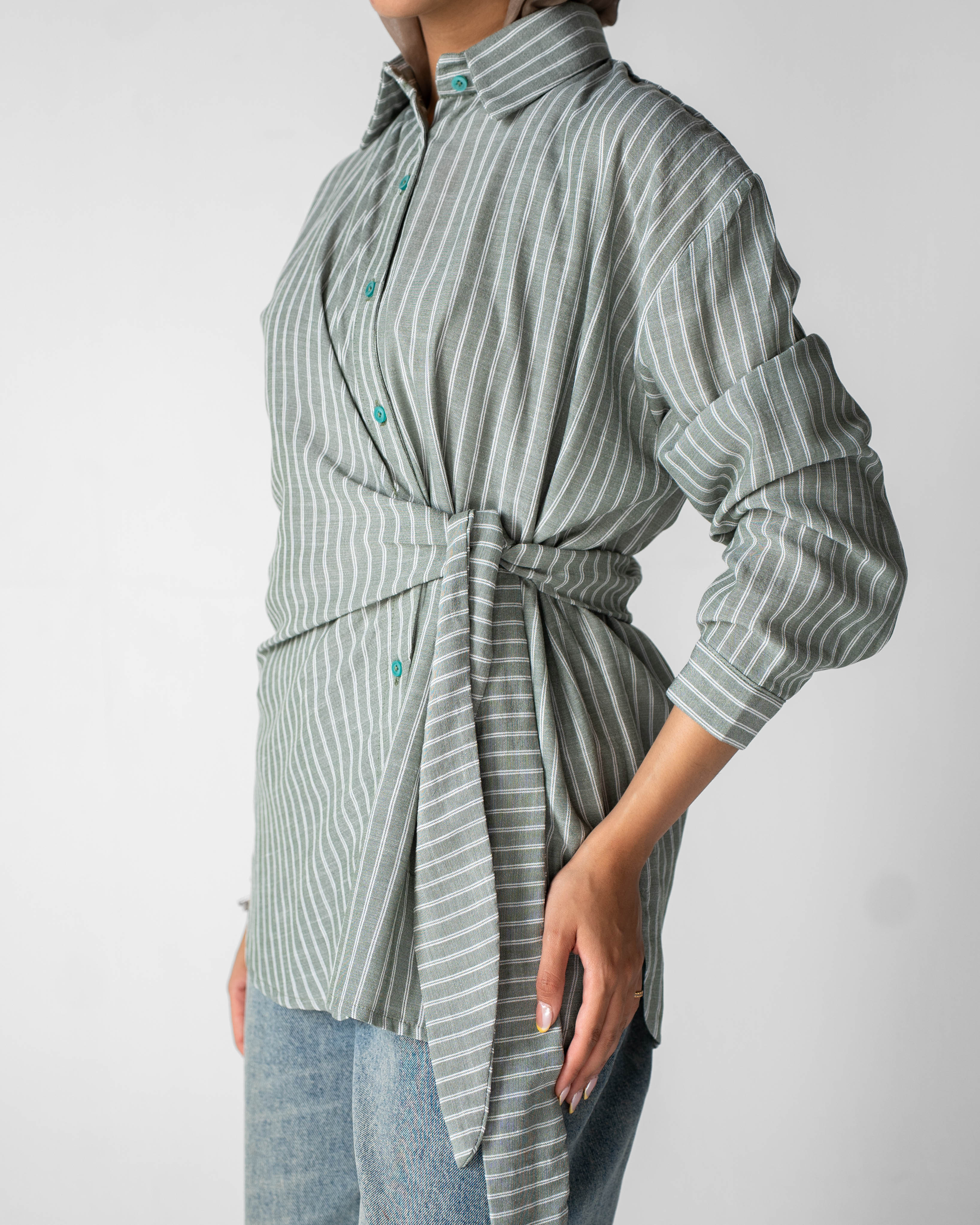 Luna Wrap Shirt - Olive