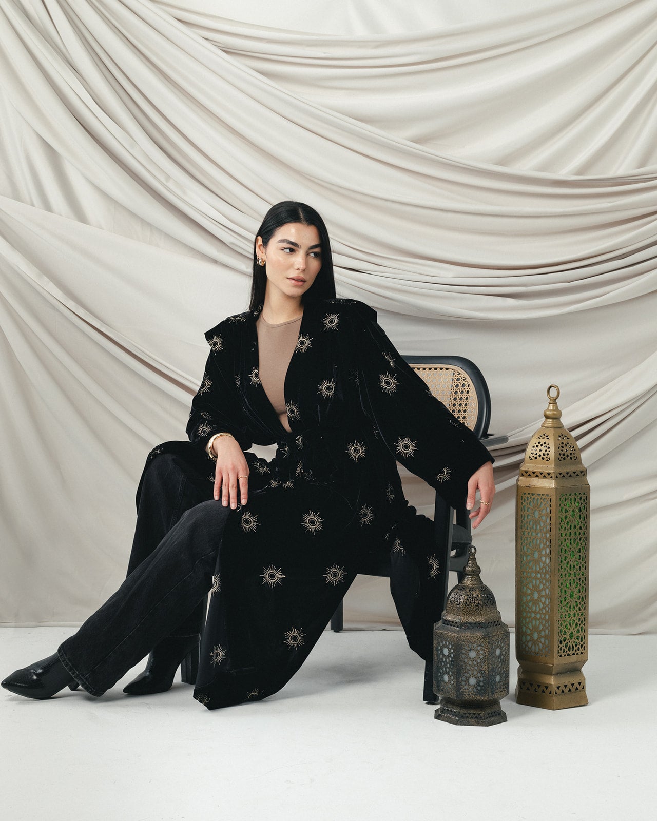 Velvet Royal Aton in Black