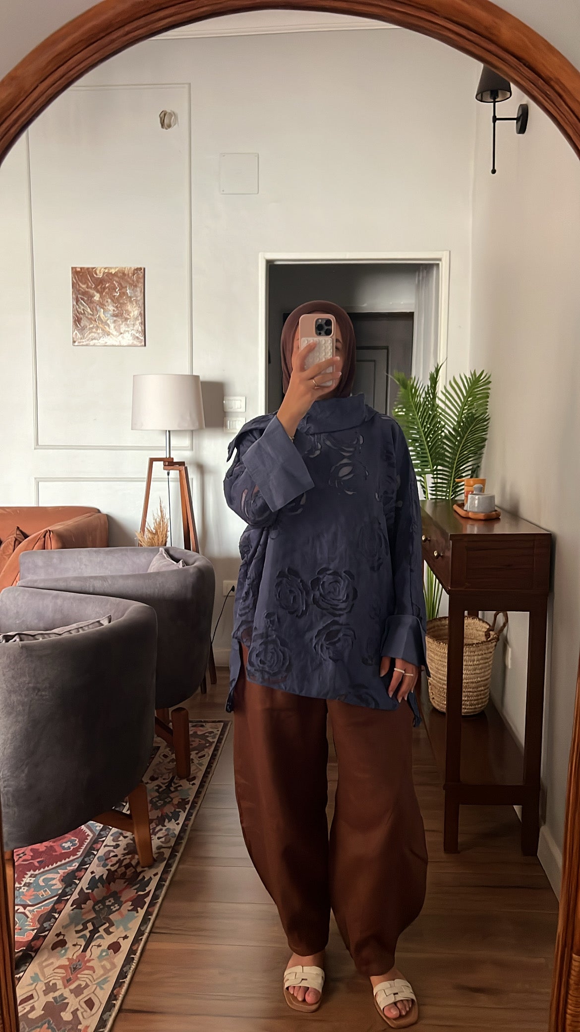 Fossil Blooms in Royal Blue