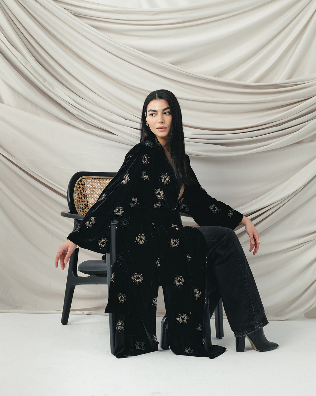 Velvet Royal Aton in Black