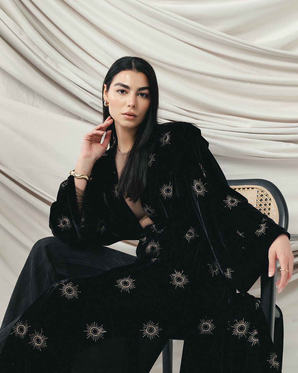 Velvet Royal Aton in Black