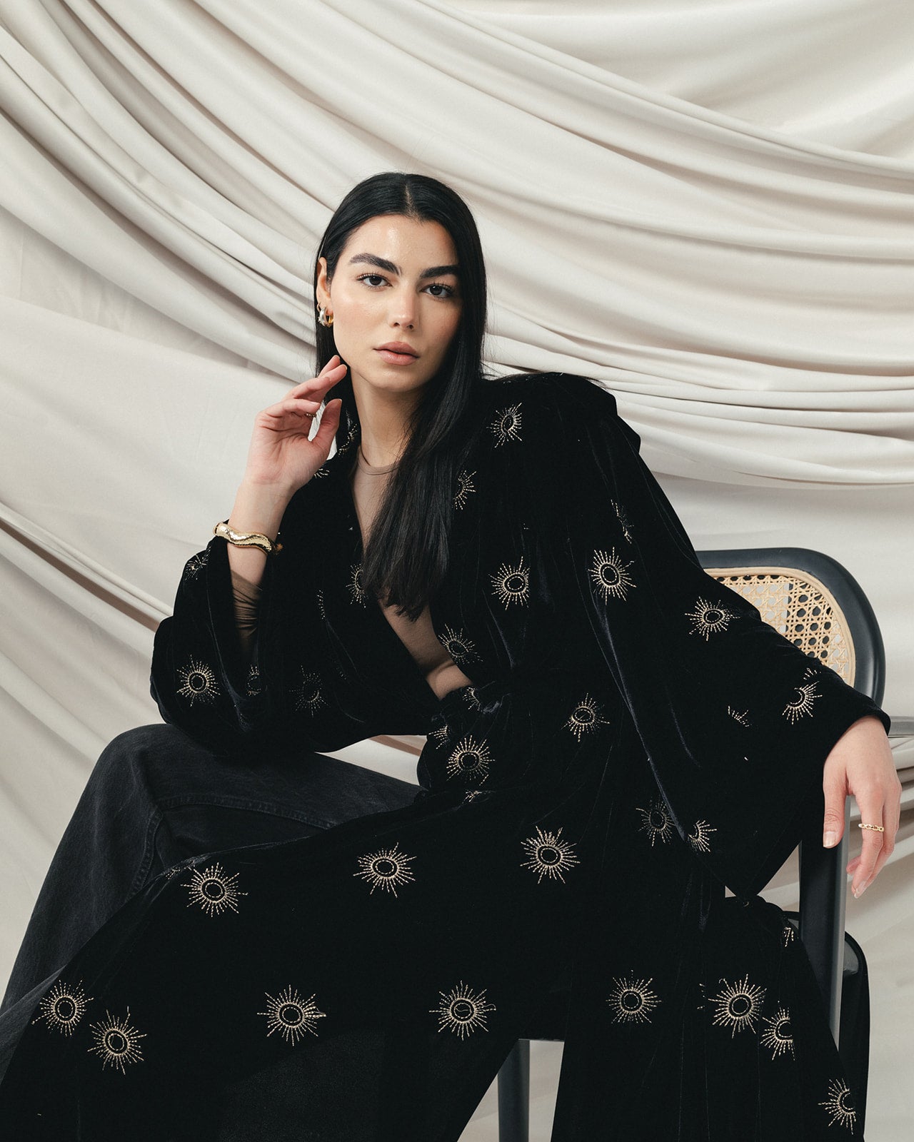 Velvet Royal Aton in Black