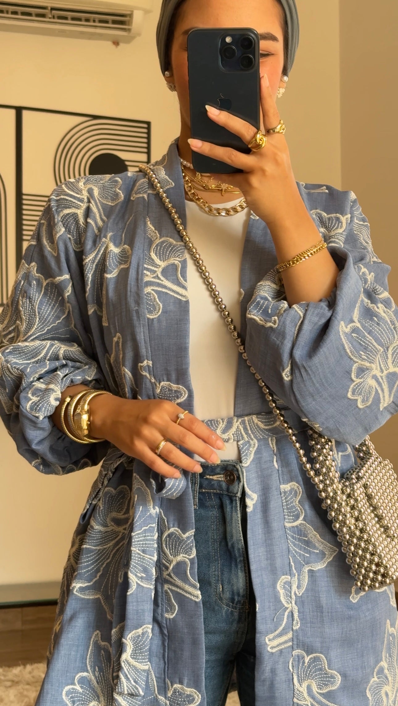 Fossil Blooms In Baby Blue