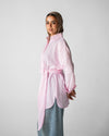 ‏ Luna Wrap Shirt - Dusty Rose