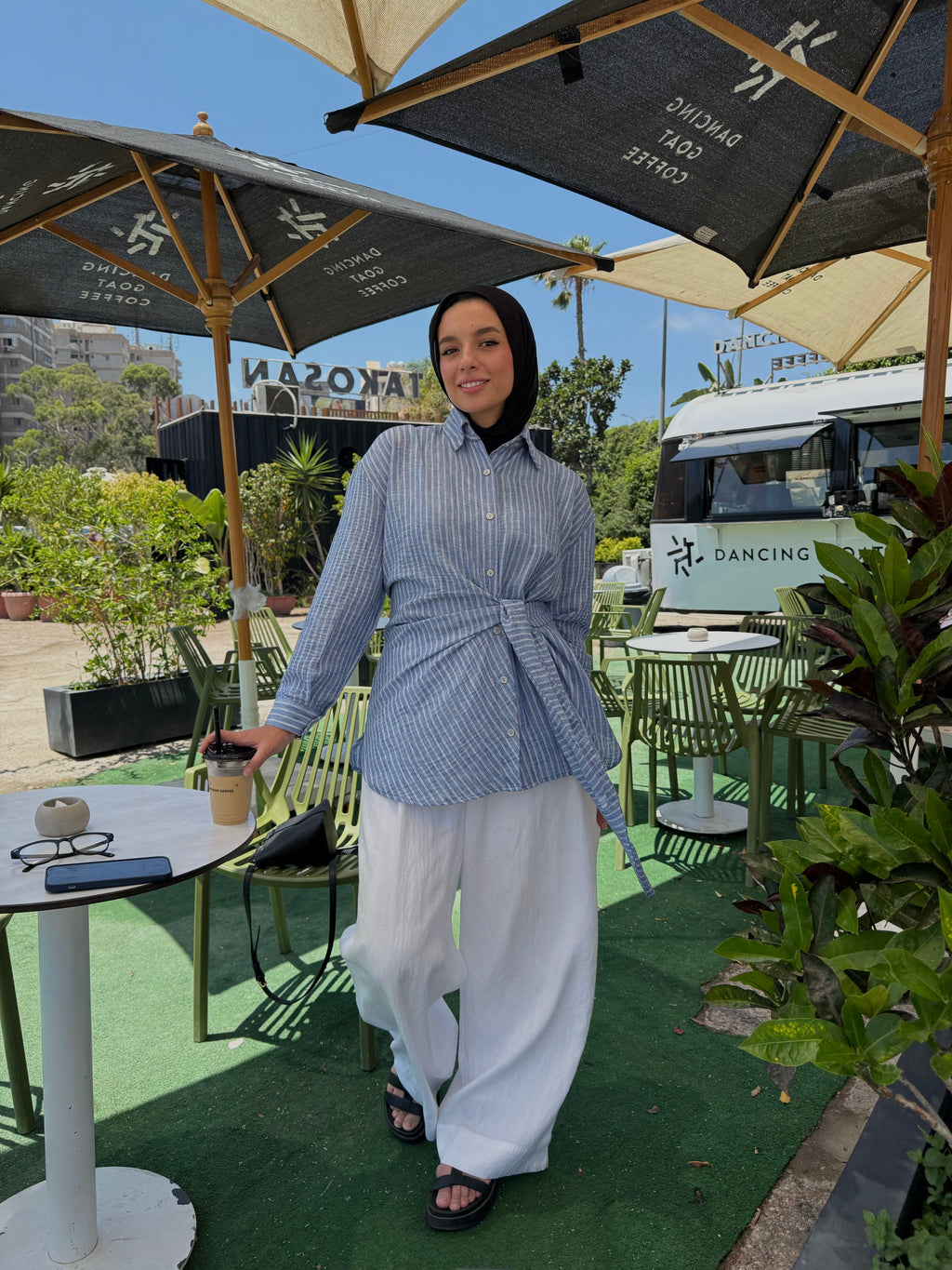 Luna Wrap Shirt - light Blue