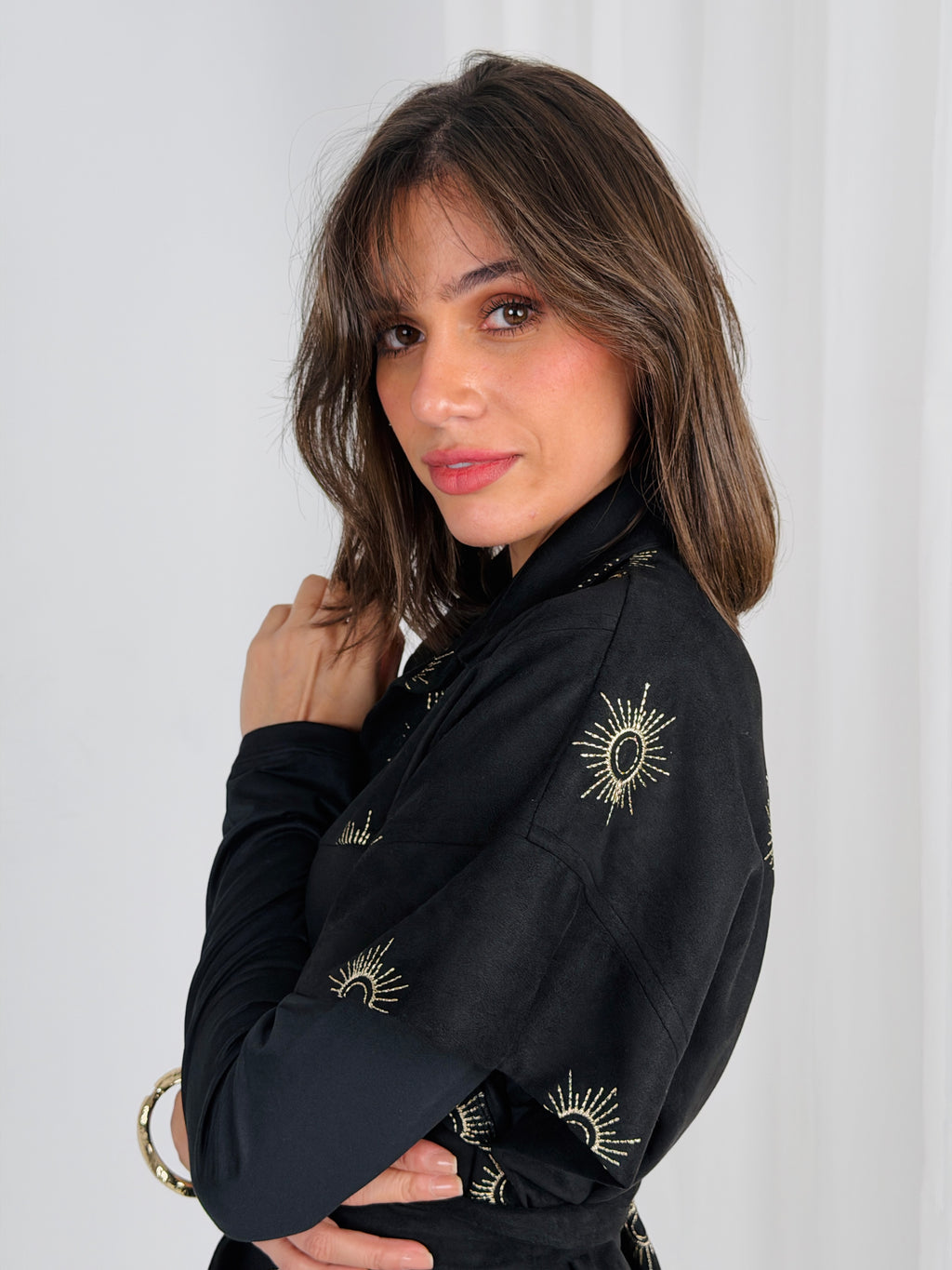 Royal Aton Embroidered Vest - Black