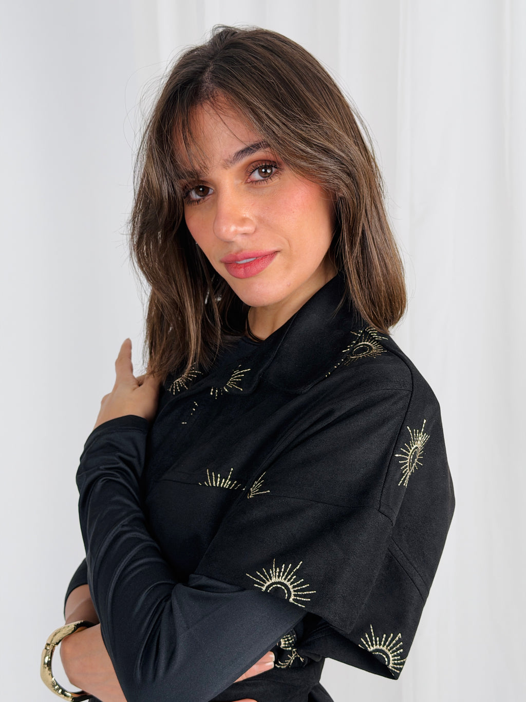 Royal Aton Embroidered Vest - Black