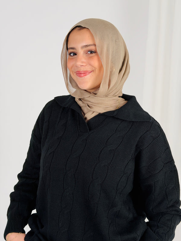 Self Love Cable Sweater - Black