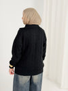 Self Love Cable Sweater - Black